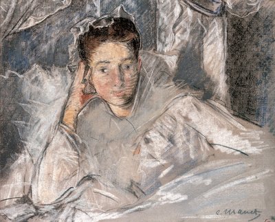 Mme Loubens in Bed by Édouard Manet